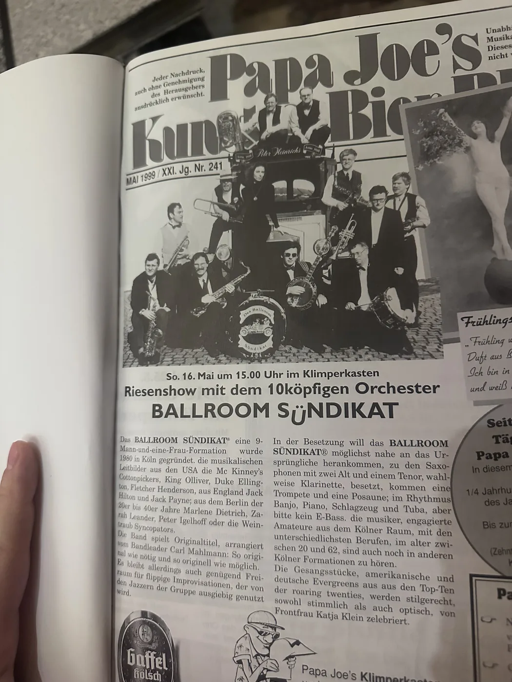 Ballroom Sündikat live im Klimperkasten