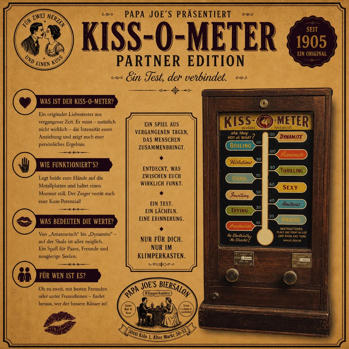 »Kiss-O-Meter« Partner Edition — Archivkarte