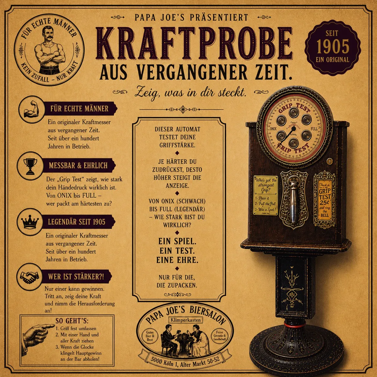 Grip Strength Tester — Archivkarte