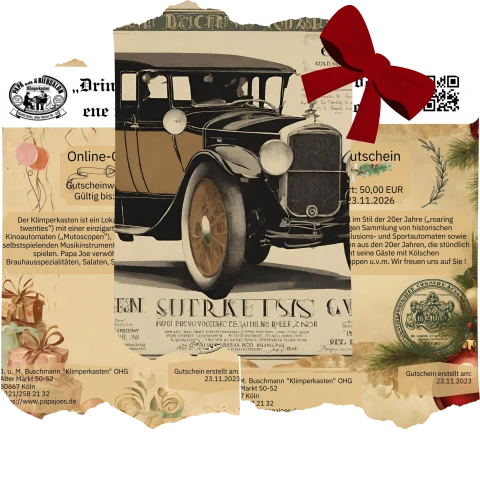 Klimperkasten-Geschenkgutschein