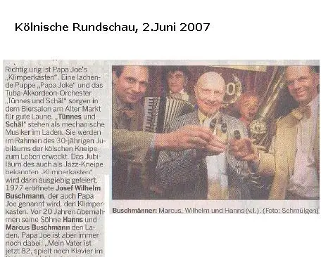 Kölnische Rundschau: Kurzmeldung zum 30. Geburtstag