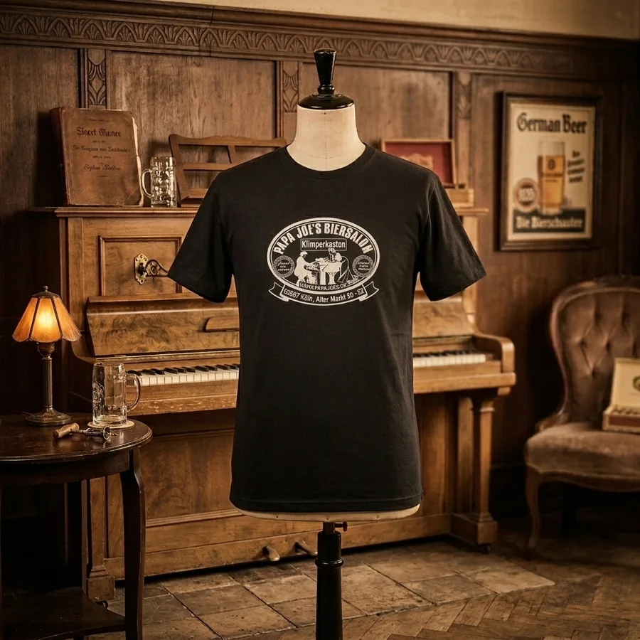 Papa Joe's T-Shirt, Schwarz